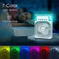 3-in-1 Portable Mini Air Cooler | USB Rechargeable Fan, Humidifier & LED Light Personal Mist AC for Room, Kitchen & Travel